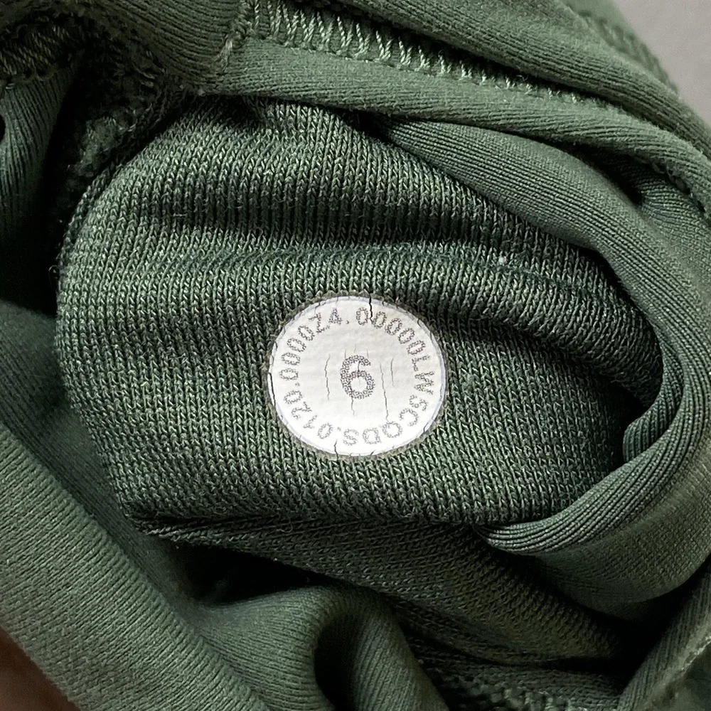 Lululemon Wunder Train Leggings Womens 6 Green High Rise Ankle 25 Gym Workout